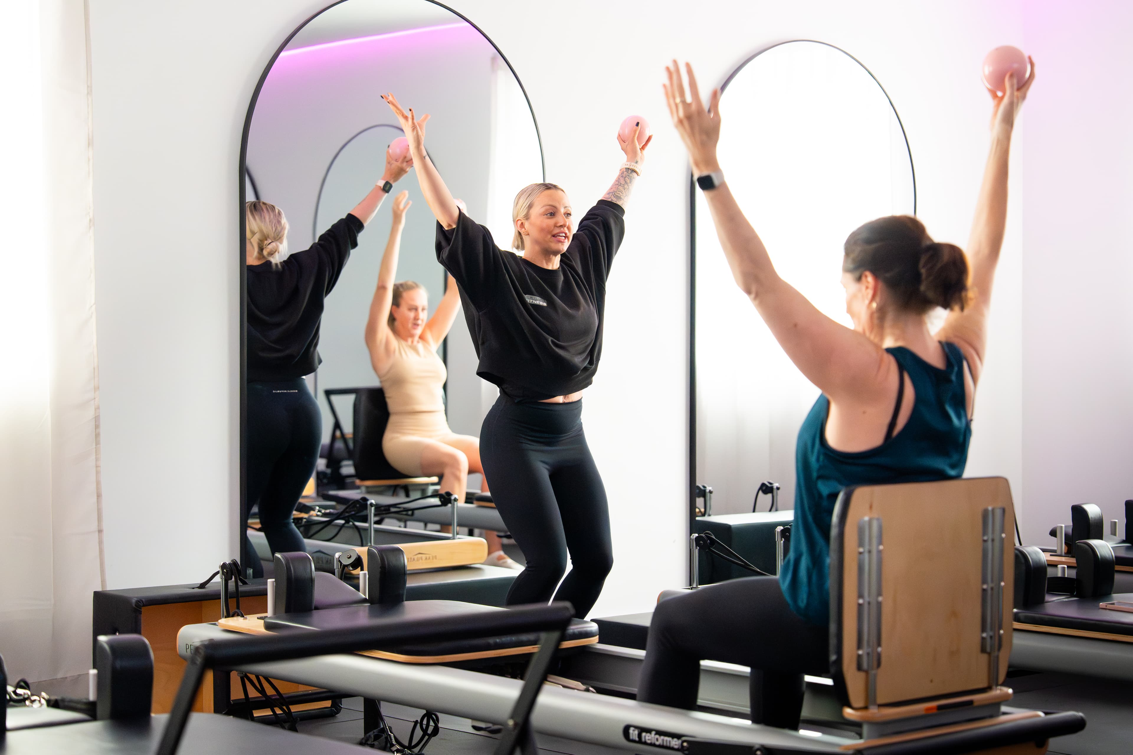 Boutique Reformer Pilates class at Align by Cube